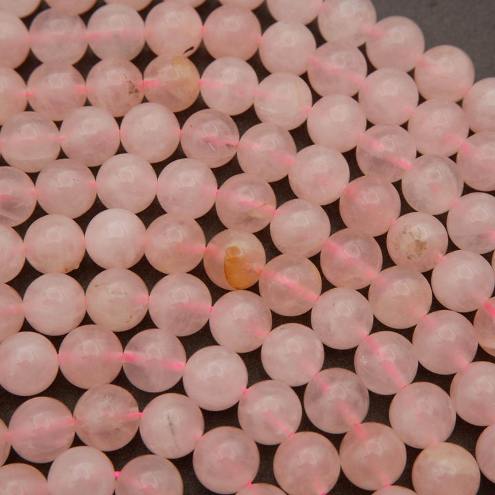 Madagascar Rose Quartz · Smooth · Round · 6mm, 8mm, 10mm, Tejas Beads, Beads