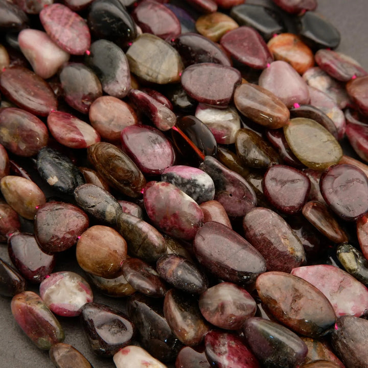 Watermelon Tourmaline · Smooth · Nuggets · 10x14mm, Tejas Beads, Beads