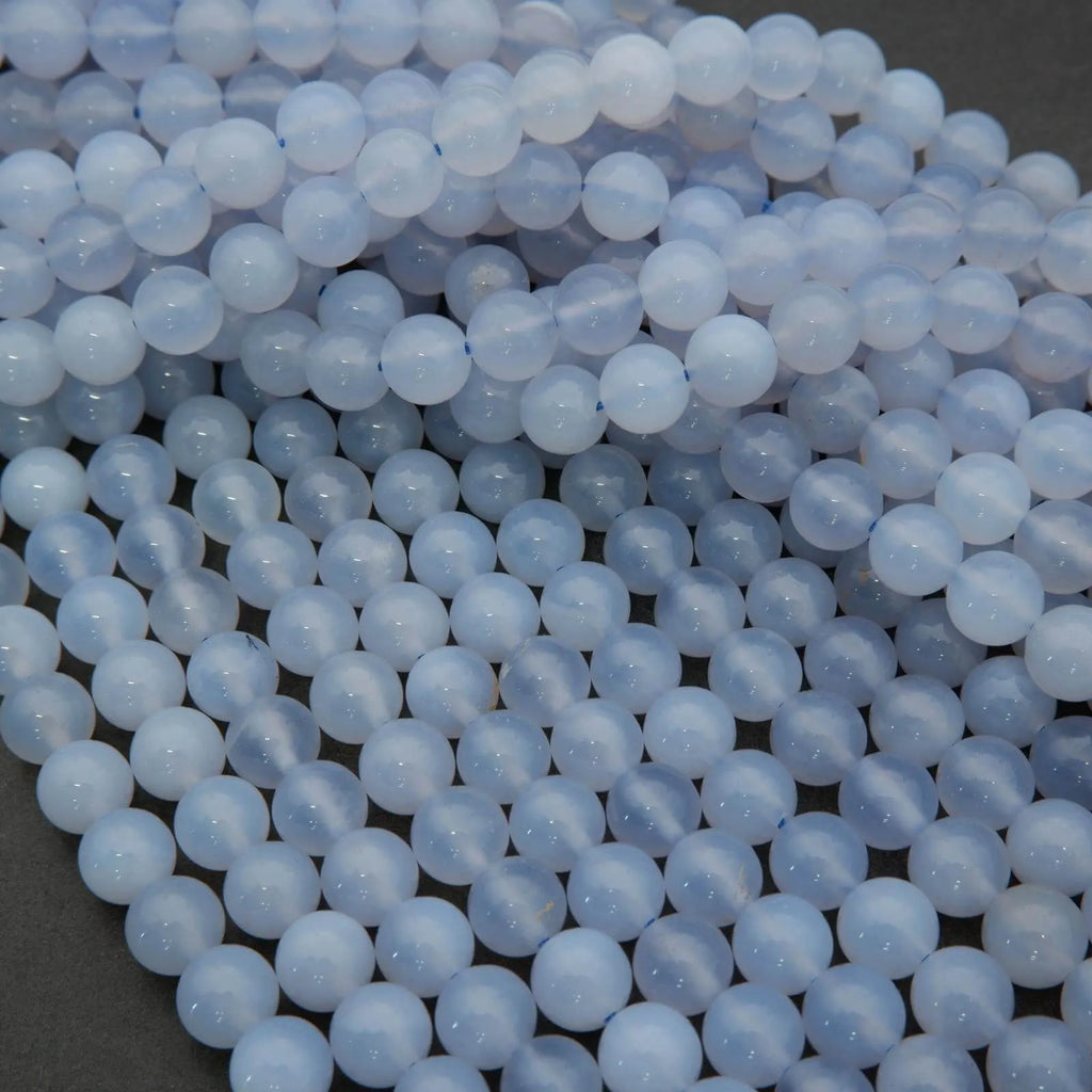 Blue Chalcedony · Smooth · Round · 8.5mm, Tejas Beads, Beads