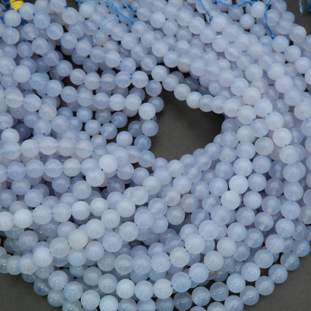 Blue Chalcedony · Smooth · Round · 8.5mm, Tejas Beads, Beads