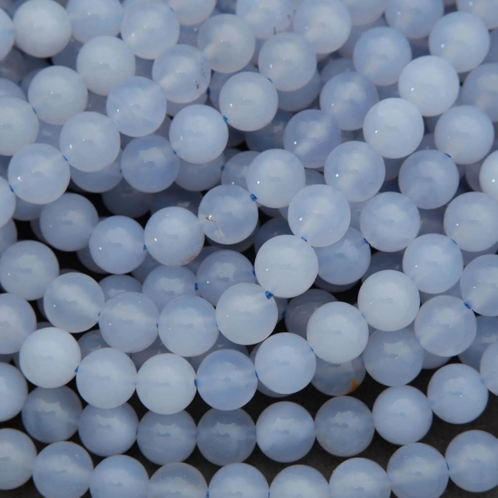 Blue Chalcedony · Smooth · Round · 8.5mm, Tejas Beads, Beads
