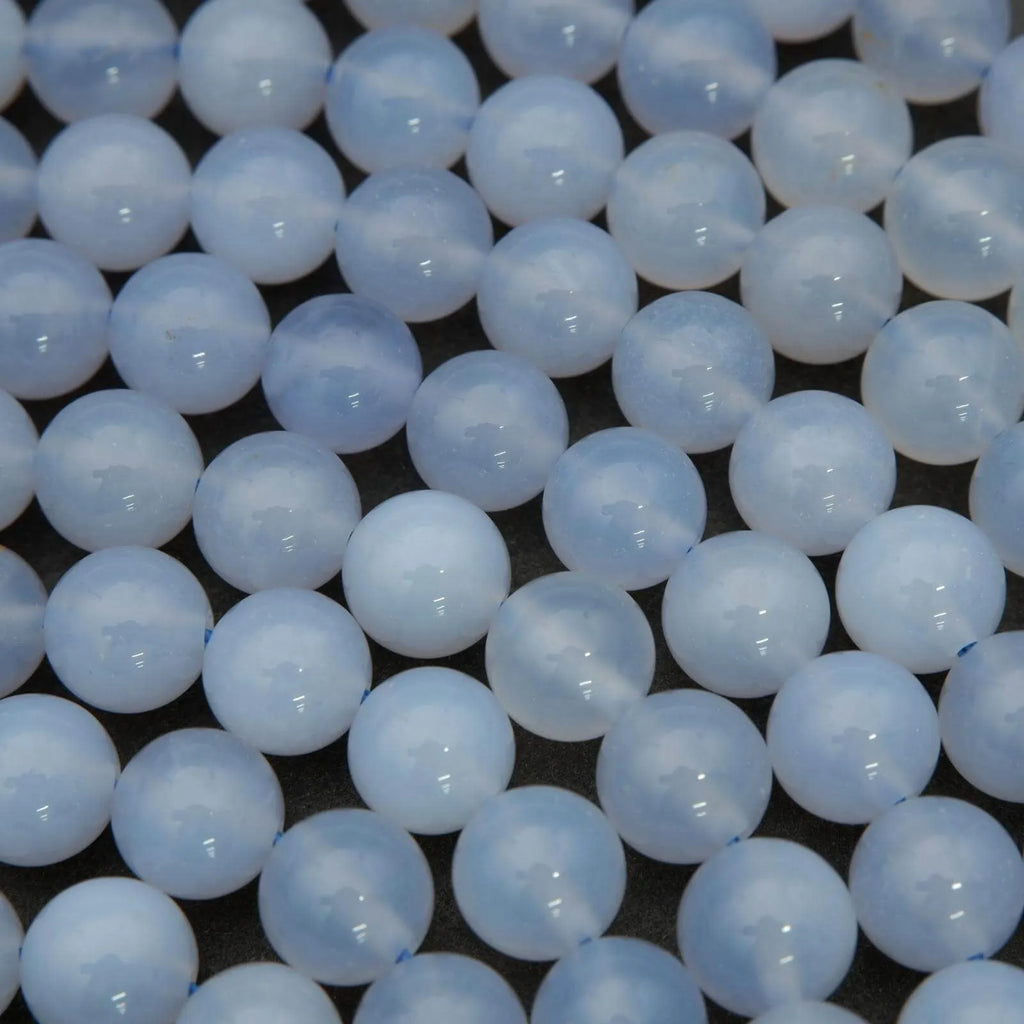 Blue Chalcedony · Smooth · Round · 8.5mm, Tejas Beads, Beads
