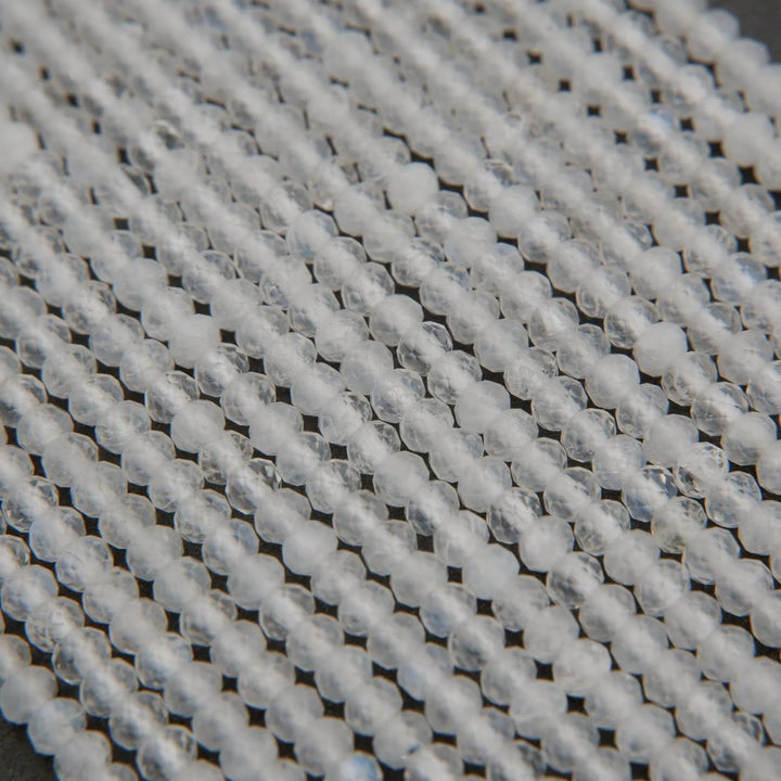 Rainbow Moonstone · Microfaceted · Rondelle · 2.8mm, Tejas Beads, Beads