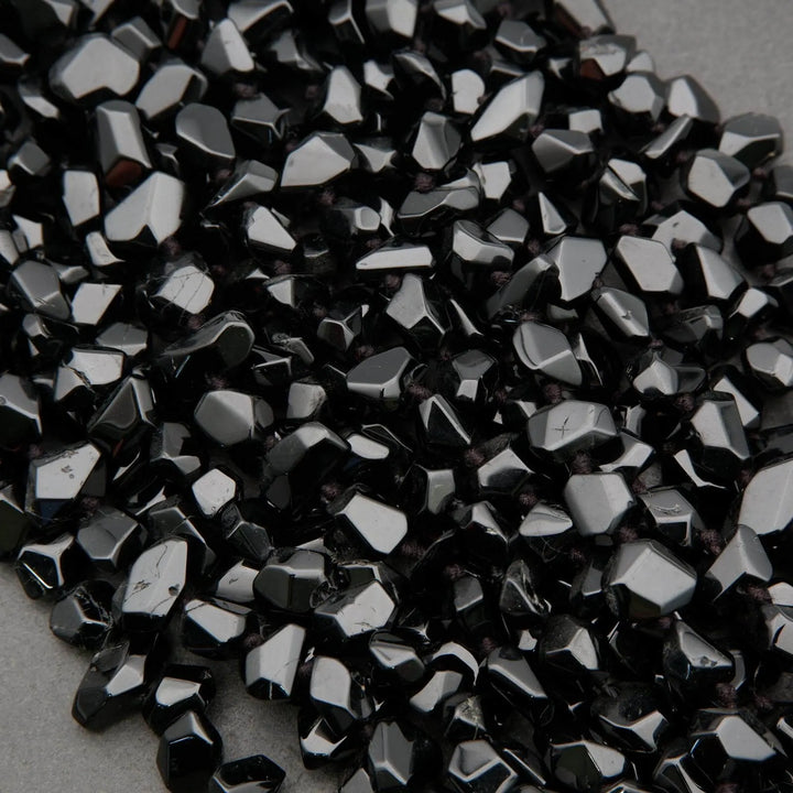 Black Spinel · Faceted · Nuggets · 7mm to 10mm, Tejas Beads, Beads