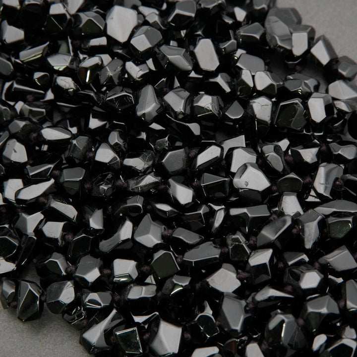 Black Spinel · Faceted · Nuggets · 7mm to 10mm, Tejas Beads, Beads
