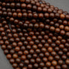 Brown Rosewood · Smooth · Round · 6mm, 8mm, 10mm, Tejas Beads, Beads