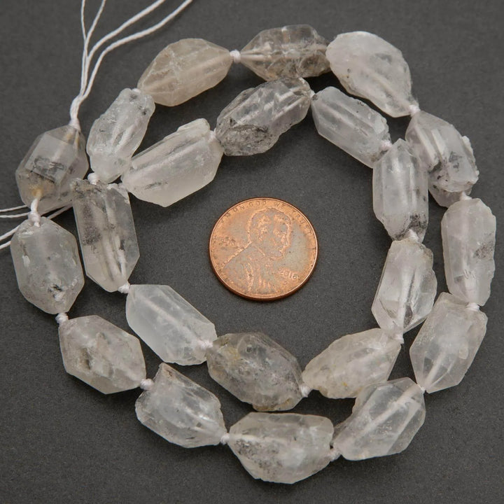 Tibetan Quartz · Faceted · Matte · Double Point · 8mm, 10mm, Tejas Beads, Uncategorized