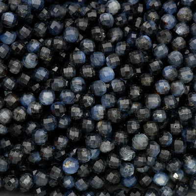 Deep Blue Kyanite · Faceted · Round · 6.5mm