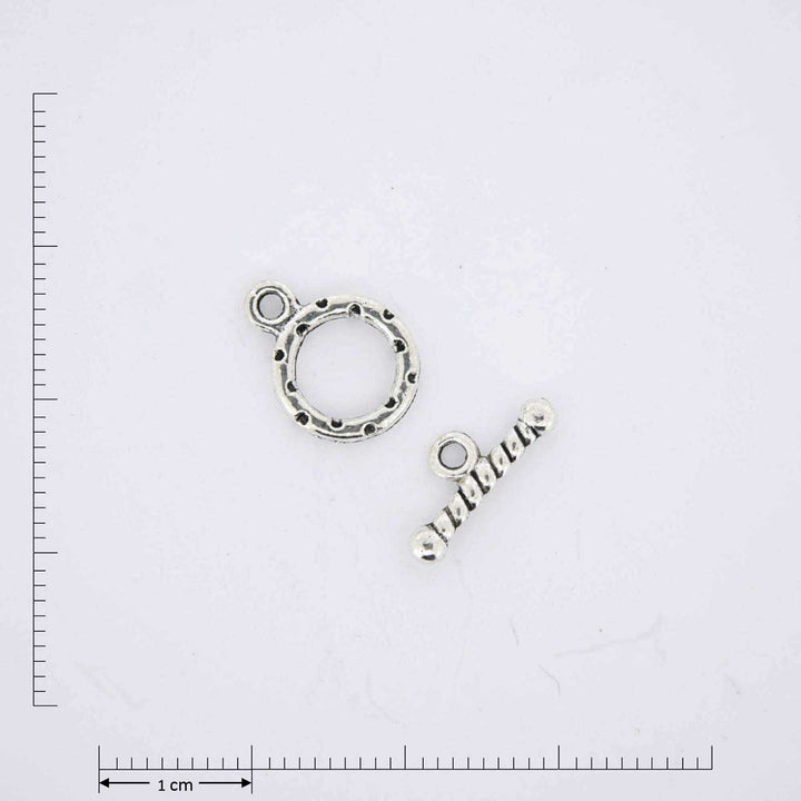 Silver jewelry findings.