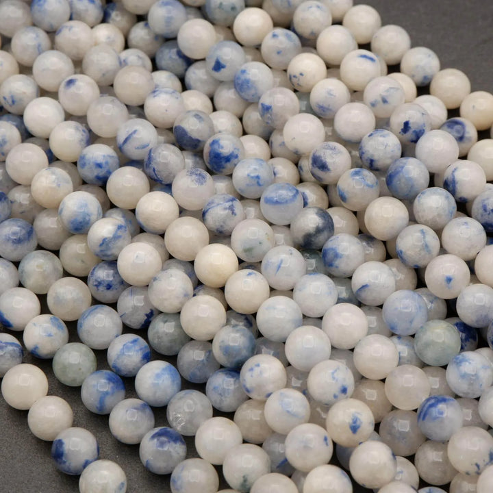 Dumortierite in Quartz · Smooth · Round · 4mm, 6mm, 8mm, 10mm, Tejas Beads, Beads