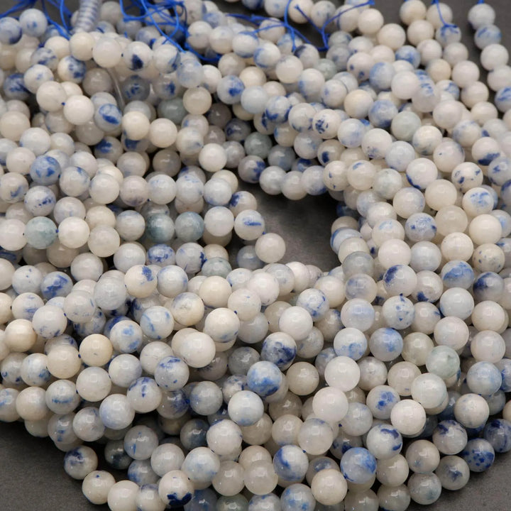 Dumortierite in Quartz · Smooth · Round · 4mm, 6mm, 8mm, 10mm, Tejas Beads, Beads