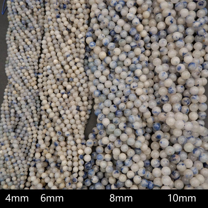 Dumortierite in Quartz · Smooth · Round · 4mm, 6mm, 8mm, 10mm, Tejas Beads, Beads