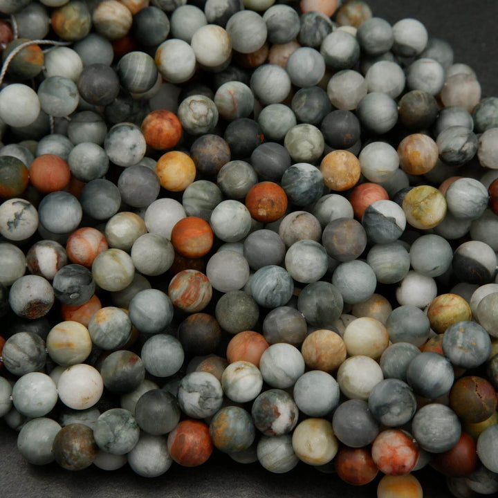 Matte finish eagle eye beads.