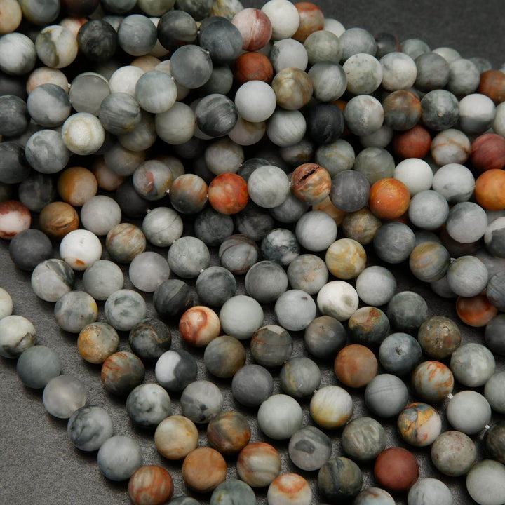 Matte finish eagle eye beads.