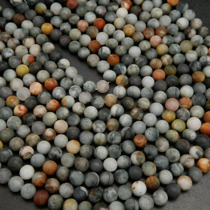 Matte finish eagle eye beads.