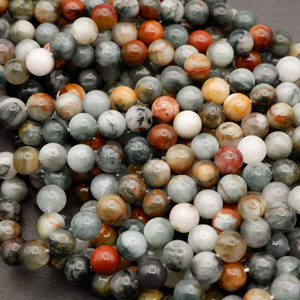Multicolor Eagle's Eye · Smooth · Round · 6mm, 8mm, 10mm, Tejas Beads, Beads