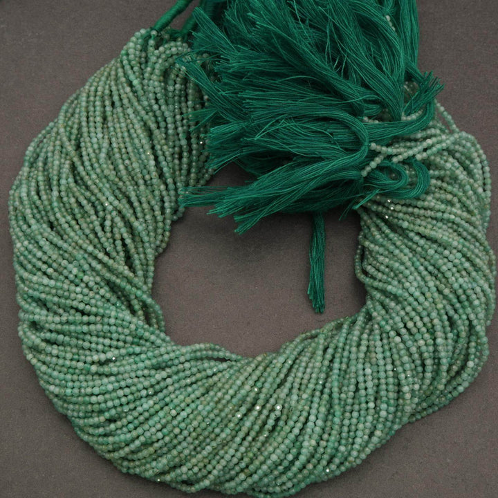 Emerald · Microfaceted · Round · 2mm, 2.5mm, Tejas Beads, Beads