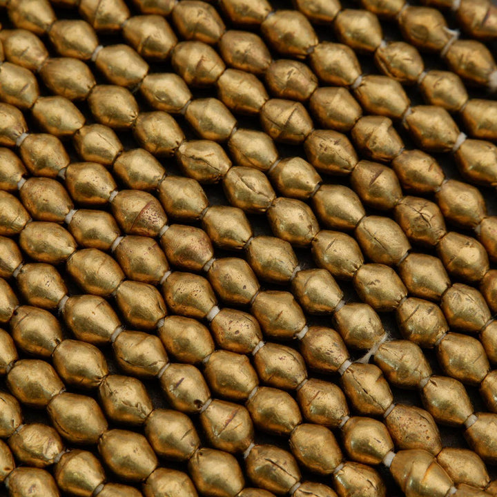 Ethiopian Brass · Smooth · Bicone · 6mm, Tejas Beads, Beads