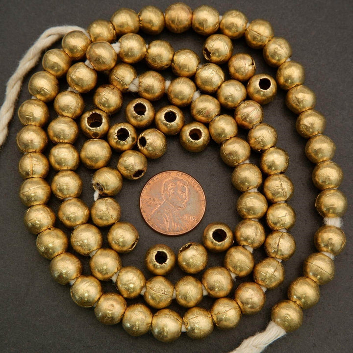 Ethiopian Brass · Smooth · Round · 8.5mm, Tejas Beads, Beads
