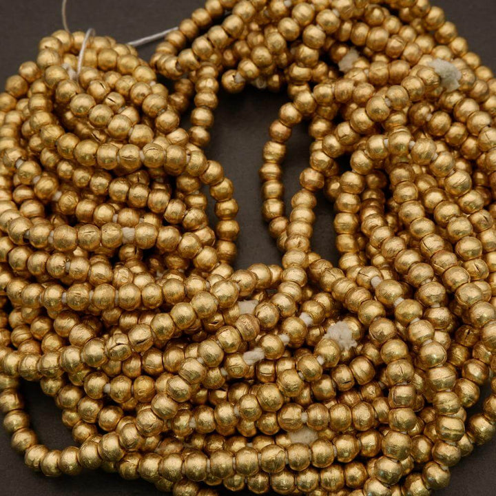 Ethiopian Brass · Smooth · Rondelle · 8mm, Tejas Beads, Beads