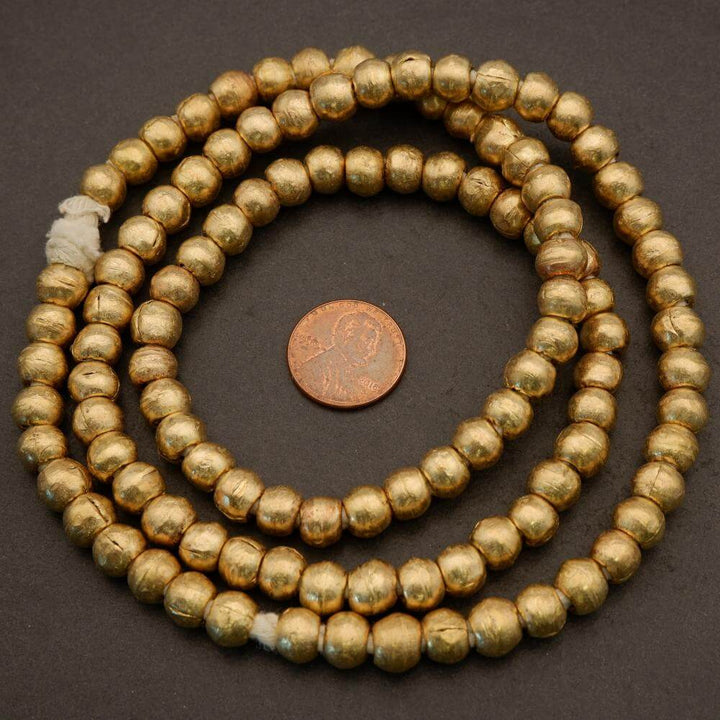 Ethiopian Brass · Smooth · Rondelle · 8mm, Tejas Beads, Beads