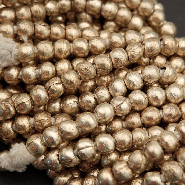 Ethiopian Silver White Metal · Smooth · Rondellish · 8mm, Tejas Beads, Beads
