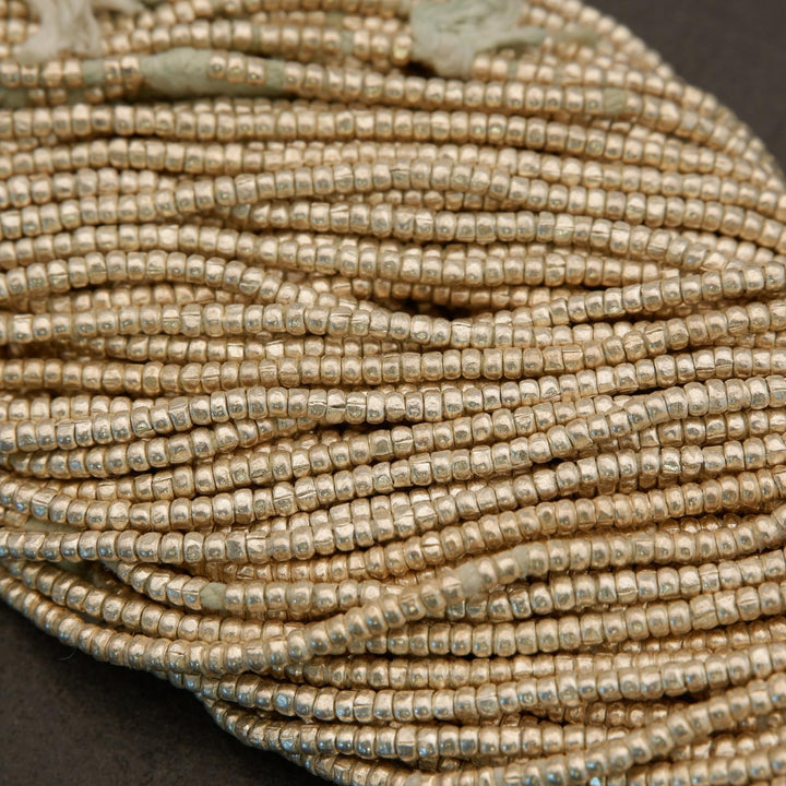 Ethiopian Silver White Metal · Smooth · Heishi · 1.5mm, 2mm, Tejas Beads, Beads