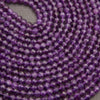Amethyst A · Microfaceted · Round · 3mm, 4mm, Tejas Beads, Beads
