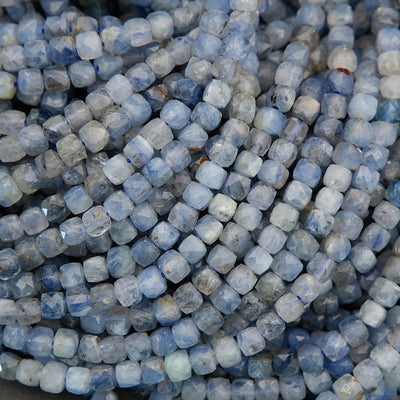 Blue Kyanite · Microfaceted · Cube · 4mm
