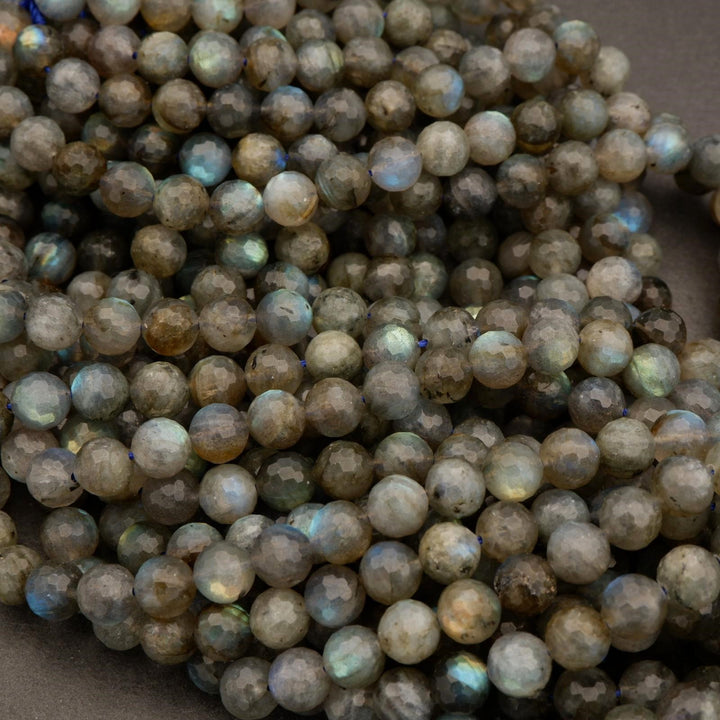 Labradorite · Faceted · Round · 6mm, 8mm, 10mm, Tejas Beads, Beads