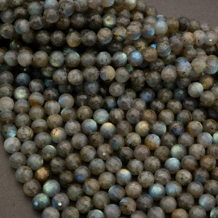 Labradorite · Faceted · Round · 6mm, 8mm, 10mm, Tejas Beads, Beads