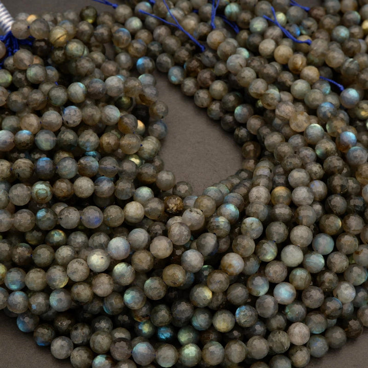 Labradorite · Faceted · Round · 6mm, 8mm, 10mm, Tejas Beads, Beads