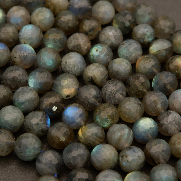 Labradorite · Faceted · Round · 6mm, 8mm, 10mm, Tejas Beads, Beads