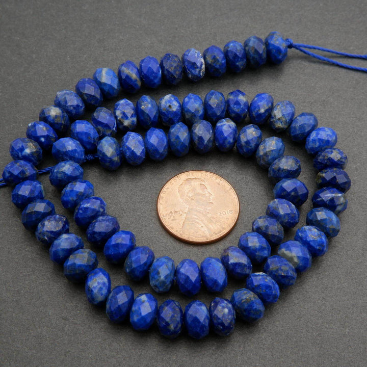 Lapis lazuli beads.