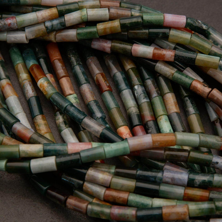 Fancy Jasper · Smooth · Tube · 5mm, Tejas Beads, Beads