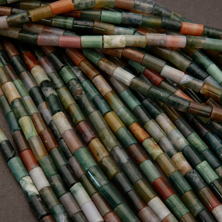 Fancy Jasper · Smooth · Tube · 5mm, Tejas Beads, Beads