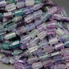 Purple fluorite beads.