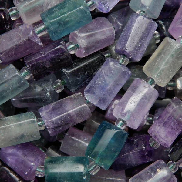 Purple fluorite beads.