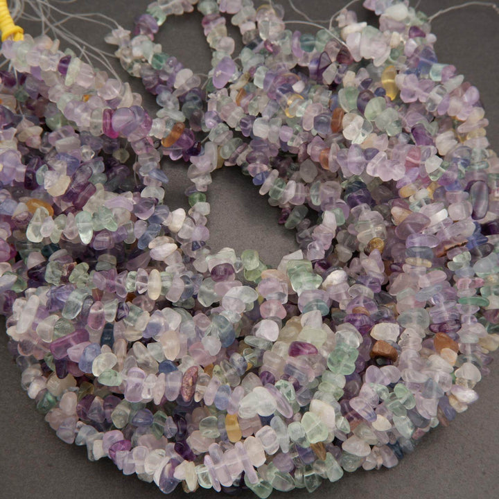 Fluorite · Smooth · Freeform Chips · 7mm, Tejas Beads, Beads