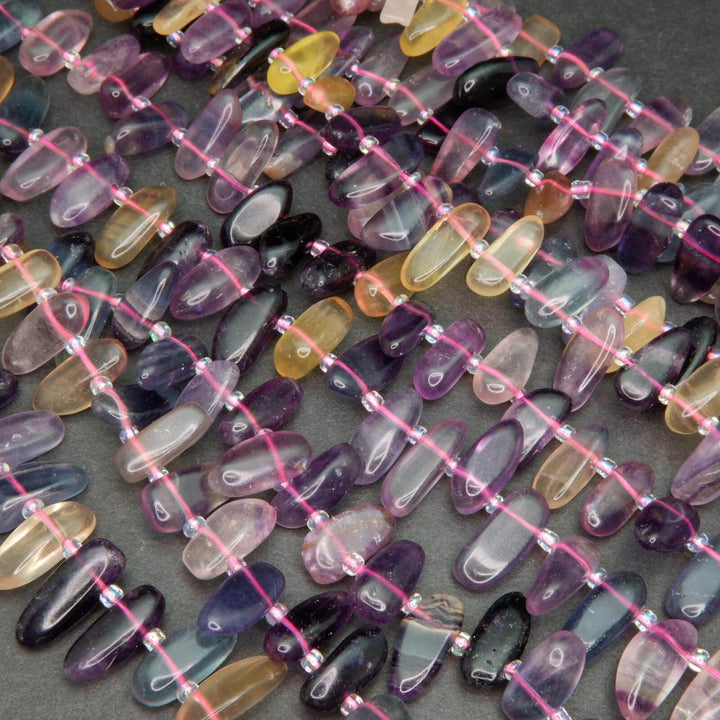Rainbow Fluorite · Smooth · Sticks · 6x16mm, Tejas Beads, Beads