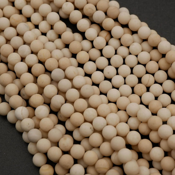 Fossil Jasper · Matte · Round · 4mm, 6mm, 8mm, 10mm, 12mm, Tejas Beads, Beads
