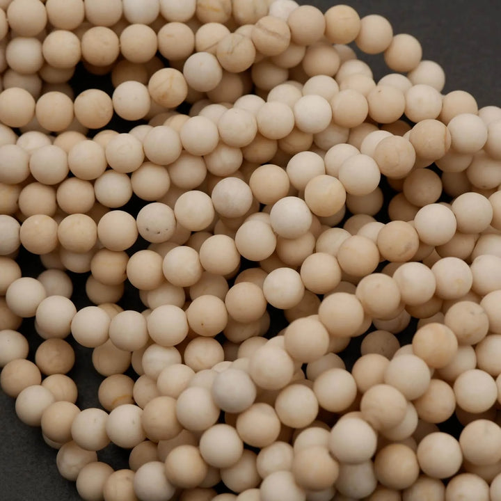 Fossil Jasper · Matte · Round · 4mm, 6mm, 8mm, 10mm, 12mm, Tejas Beads, Beads