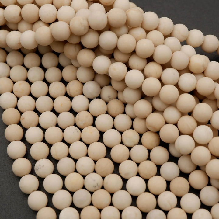 Fossil Jasper · Matte · Round · 4mm, 6mm, 8mm, 10mm, 12mm, Tejas Beads, Beads