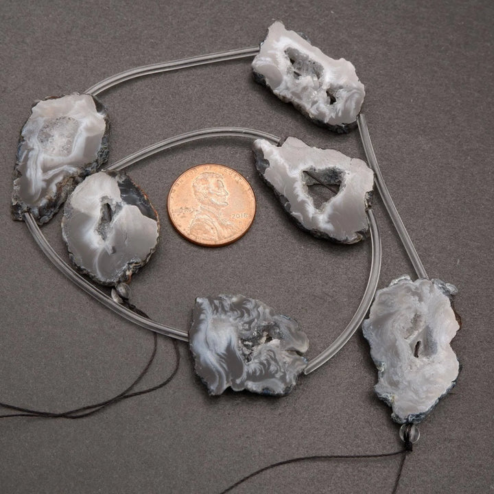 Oco Agate · Smooth · Geode Slices · 18x30mm, Tejas Beads, Beads