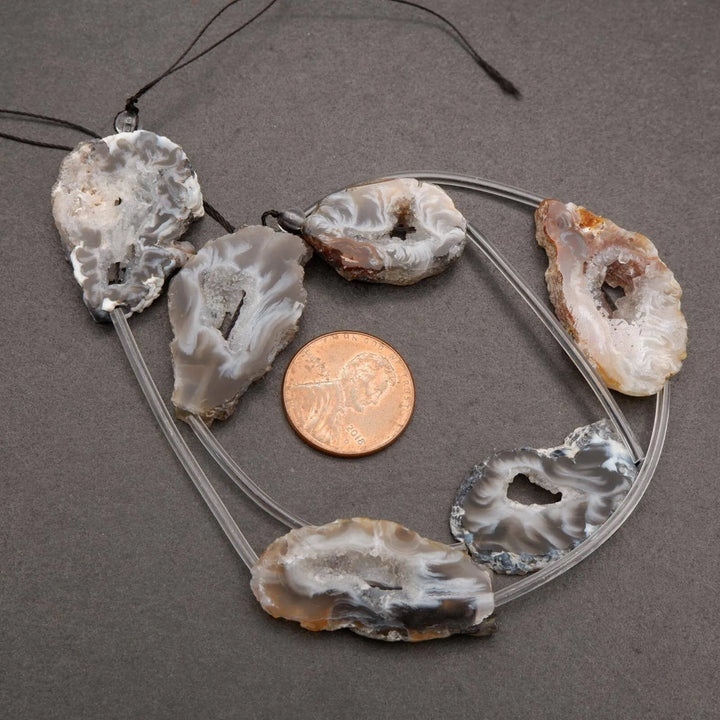 Oco Agate · Smooth · Geode Slices · 18x30mm, Tejas Beads, Beads