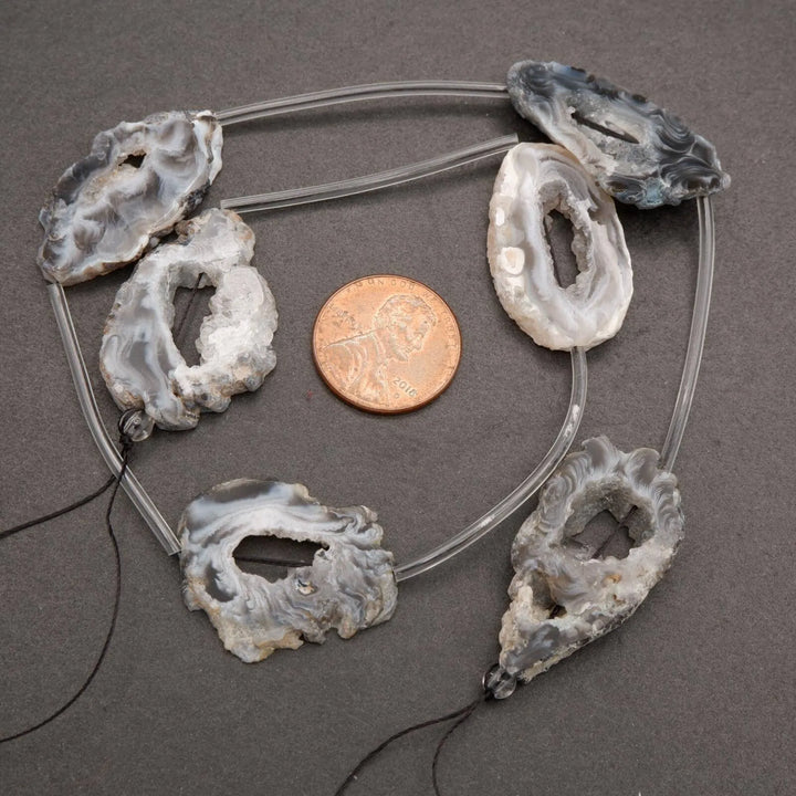 Oco Agate · Smooth · Geode Slices · 18x30mm, Tejas Beads, Beads