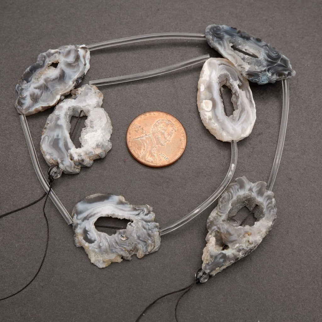 Oco Agate · Smooth · Geode Slices · 18x30mm Beads Tejas Beads