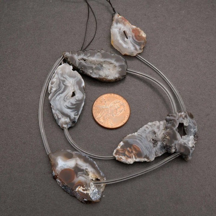 Oco Agate · Smooth · Geode Slices · 18x30mm, Tejas Beads, Beads