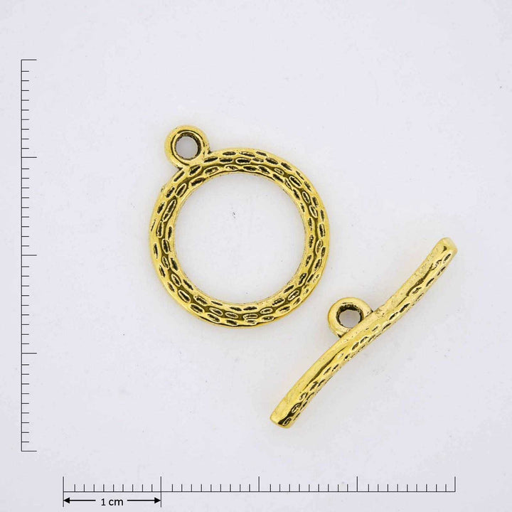 Gold plated jewelry findings.