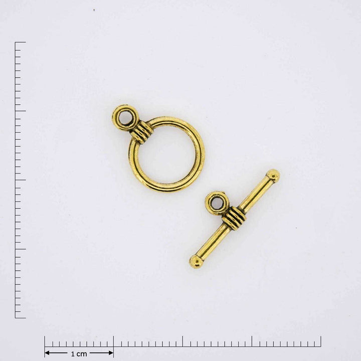 Gold jewelry clasp.